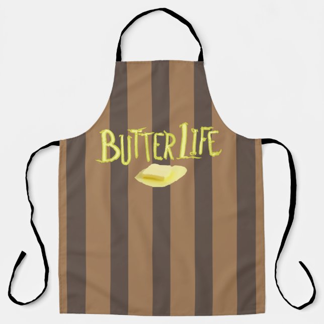 Delantal Butter Life Brown Strips BG (Anverso)