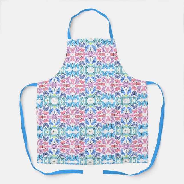Delantal Butterfly Mosaic Apron (Anverso)