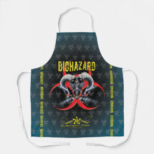 DELANTAL ¡BW! ¡ADVERTENCIA DE BIOPELIGRO! CALAVERA