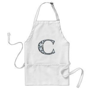 Delantal "C" Diamond Bling Apron