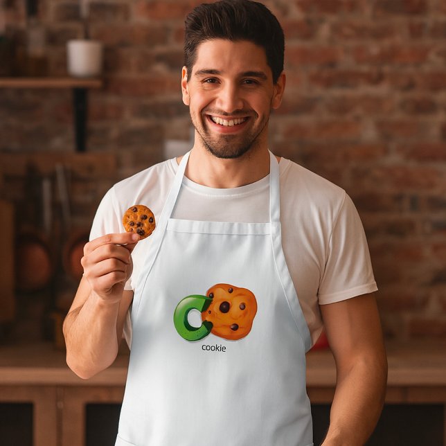 Delantal C es para Cookie Alphabet Letter Chocolate Chip (Subido por el creador)