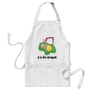 Delantal C está para el croquet