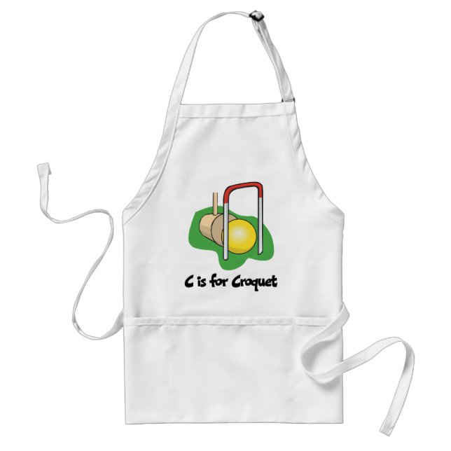 Delantal C está para el croquet (Frente)