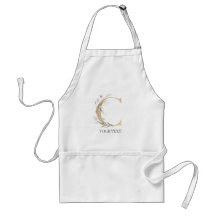 C Monograma Floral Personalizado