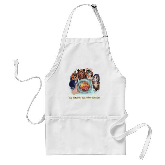 Delantal Caballeros en los sentidos mis caballeros comen me (Frente)