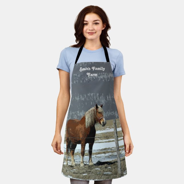Delantal Caballo Borrador Belga En Apron Paddock (Gastado)