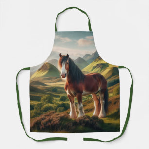 Delantal caballo Clydesdale tierras altas de Escocia