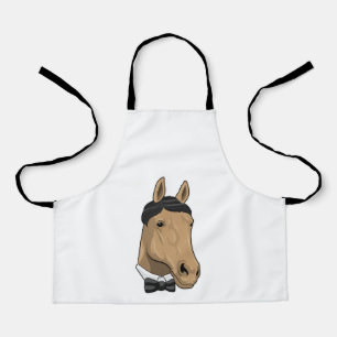 Delantal Caballo como Caballero con corbata