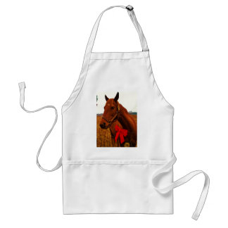 Delantal Caballo con arco rojo