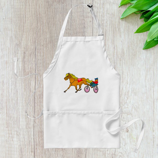 Delantal Caballo de carreras con conductor (Subido por el creador)