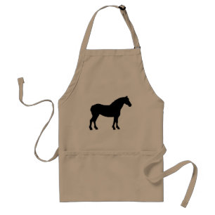 Delantal Caballo de proyecto (negro)