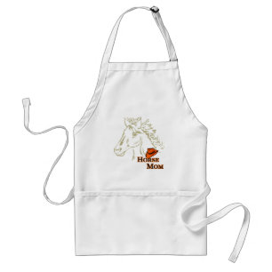 Delantal Caballo Mamá Con Gorra Apron
