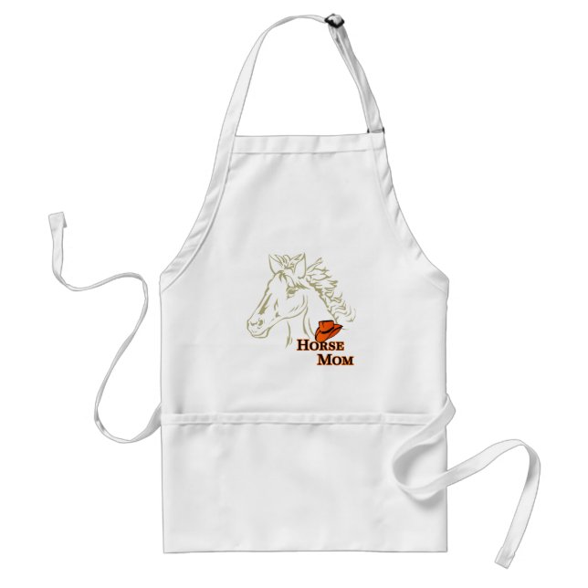 Delantal Caballo Mamá Con Gorra Apron (Frente)
