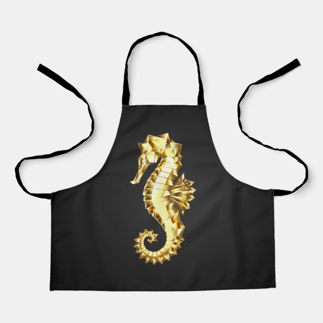 Delantal Caballo marino polígono de oro (Anverso)