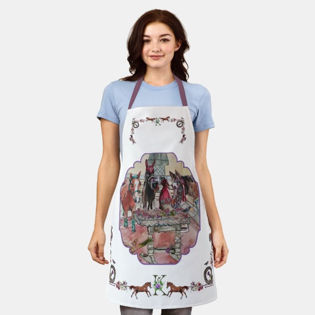 Delantal caballos en la cocina (Gastado)