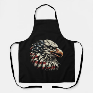 Delantal Cabeza de águila calva bandera americana USA Patri