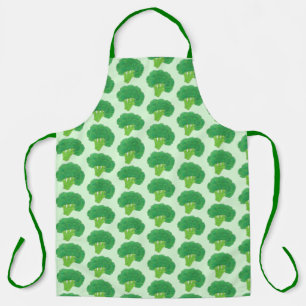 Delantal Cabeza verde de Broccoli Veggie Vegetable Jardín