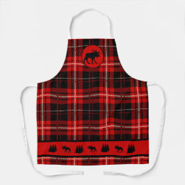 Delantal Cabina Moose Rojo Tapado Negro