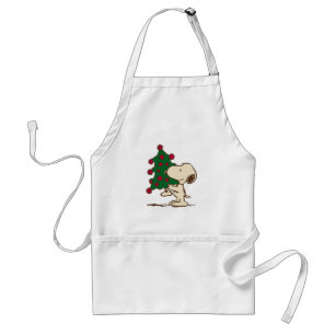 Delantal Cacahuetes Árbol de Navidad Snoopy
