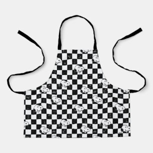 Delantal Cacahuetes   Bandera de Snoopy Checkered