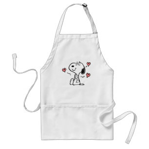 Delantal Cacahuetes Corazones Snoopy