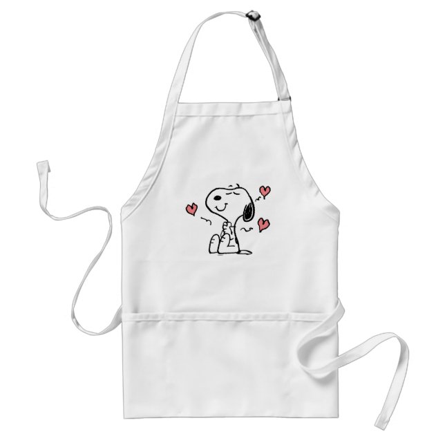 Delantal Cacahuetes | Corazones Snoopy (Frente)