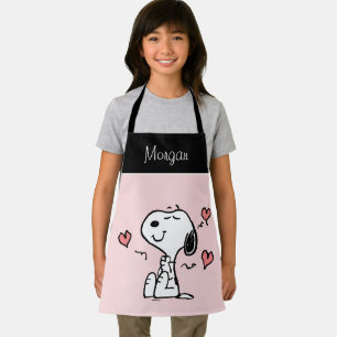 Delantal Cacahuetes   Corazones Snoopy