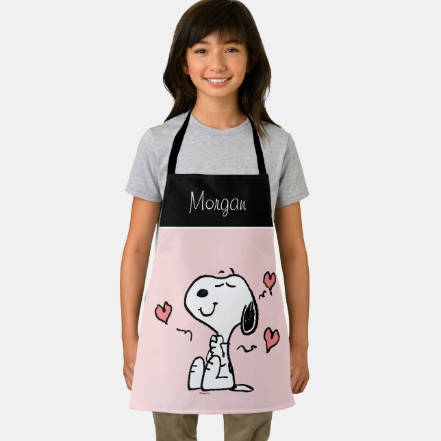 Delantal Cacahuetes | Corazones Snoopy (in situ)