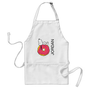 Delantal Cacahuetes Donut rosado Snoopy
