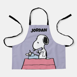 Delantal Cacahuetes Esnoopia en la máquina de escribir