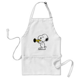 Delantal Cacahuetes   Jugador de trompeta Snoopy