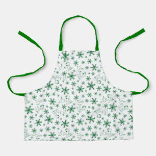 Delantal Cacahuetes Navidades Snoopy Let It Snow Pattern