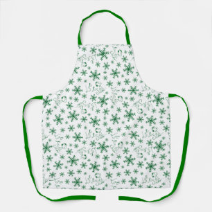 Delantal Cacahuetes Navidades Snoopy Let It Snow Pattern