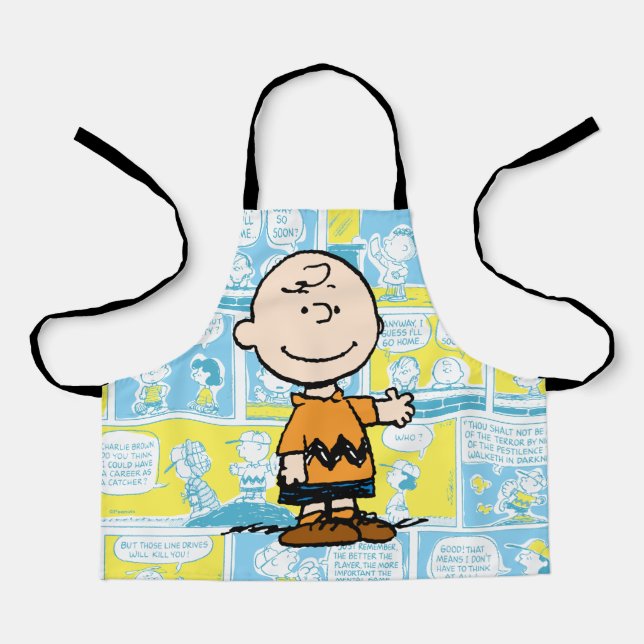 Delantal Cacahuetes | Patrón de cómics de Charlie Brown (Anverso)