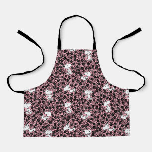 Delantal Cacahuetes Patrón de Vino de Flor Snoopy