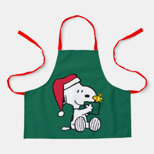 Delantal Cacahuetes Regalo Snoopy Santa & Woodstock