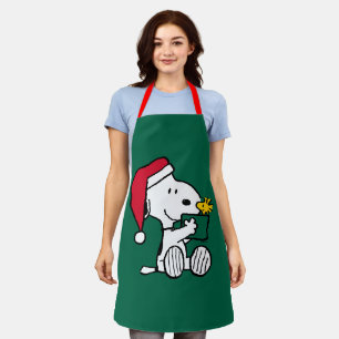 Delantal Cacahuetes Regalo Snoopy Santa & Woodstock