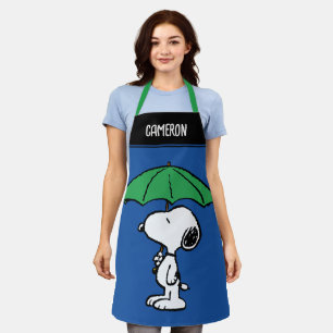 Delantal Cacahuetes   Snoopy Green Umbrella