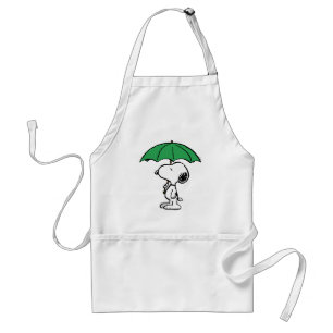 Delantal Cacahuetes   Snoopy Green Umbrella
