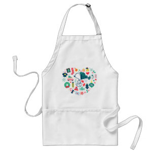 Delantal Cacahuetes Snoopy Holiday Happiness Heart
