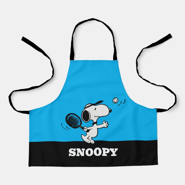 Delantal Cacahuetes | Snoopy Juega Al Tenis (Anverso)