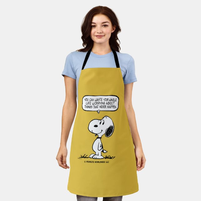 Delantal Cacahuetes | Snoopy, no puedes aguantar toda tu vi (Gastado)