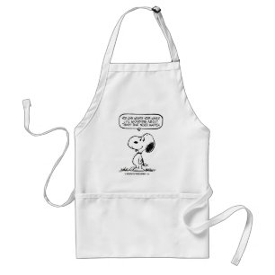 Delantal Cacahuetes   Snoopy, no puedes aguantar toda tu vi