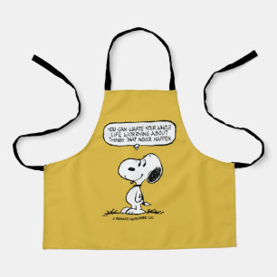 Delantal Cacahuetes   Snoopy, no puedes aguantar toda tu vi