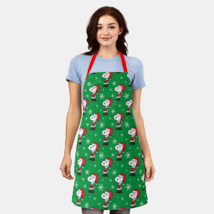 Delantal Cacahuetes   Snoopy Santa Claus
