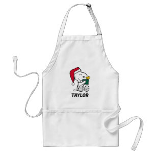 Delantal Cacahuetes   Snoopy Santa & Woodstock   Añadir su 