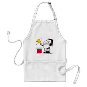 Delantal Cacahuetes Snoopy & Woodstock Santa Bell Ringer