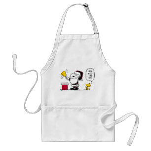 Delantal Cacahuetes Snoopy & Woodstock Santa Bell Ringer