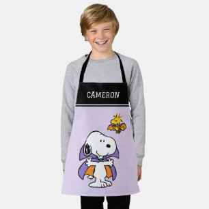 Delantal Cacahuetes Snoopy Woodstock Vampiro Halloween