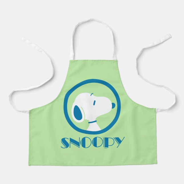 Delantal Cacahuetes | Sueños de Deco Azul Snoopy (Anverso)